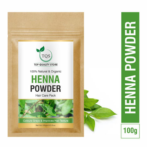 Buy TQS 100% Natural & Organic Henna Powder 100 gm-Purplle