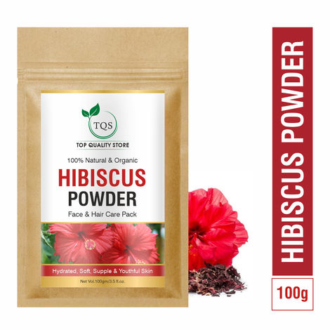 Buy TQS 100% Natural & Organic Hibiscus Powder- 100 gm-Purplle