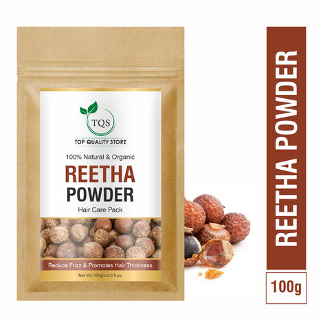 Buy TQS 100% Natural & Organic Reetha Powder-100 gm-Purplle