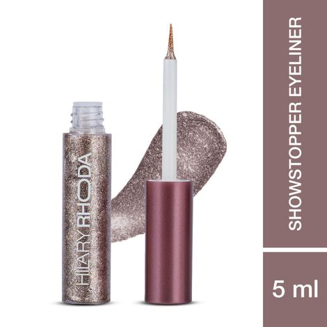 Buy Hilary Rhoda Showstopper Eyeliner | Smudge-proof Eyeliner | Metallic Glitter Eyeliner | Water-Resistant Eyeliner | 5 ml (Rose Gold Shimmer - Shade 11)-Purplle