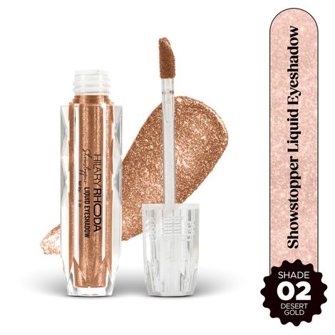 Buy Hilary Rhoda Showstopper Liquid Eyeshadow | Gel-Based Formula | Shimmer Finish | Highly Pigmented | Blends Easily | Create Versatile Looks | 2 ml (Desert Gold - Shade 02)-Purplle