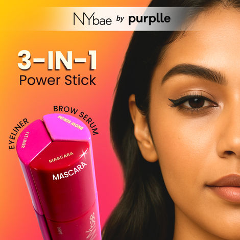 Buy NY Bae 3in1 Enhancer | Smudgeproof Matte Eyeliner | Volumizing Mascara | Brow Serum - Primes, Sets & Shapes | Magnetic Case | Eye Makeup | Travel Kit (18 ml)-Purplle