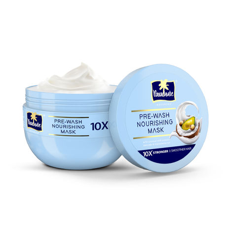 Buy Parachute Advansed Pre- Wash Nourishing Hair Mask for Scalp & Hair |Total Hair Health 10X Stronger Hair and Smoother Hair with Coconut Milk Protein, Avocado and Macadamia Nut| All Hair Types, 250 ml-Purplle