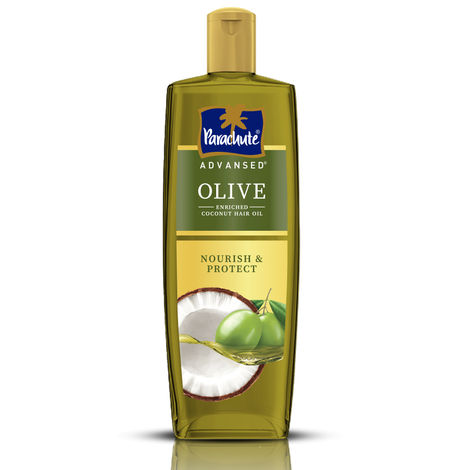 Buy Parachute Advansed Olive Enriched Coconut Hair Oil for Stronger Nourished Hair | Ultimate nourishment with Olive | Coconut for strengthening the hair | Upto 10x less hair fall and 90% stronger hair-  300 ml-Purplle