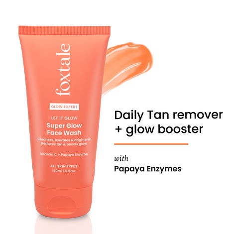 Buy Foxtale Super Glow Face Wash, reduces tan, Boosts Glow - 150 ml-Purplle