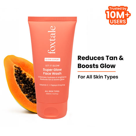 Buy Foxtale Super Glow Face Wash, reduces tan, Boosts Glow - 150 ml-Purplle