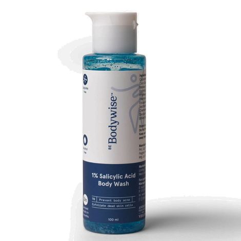 Buy Be Bodywise 1% Salicylic Acid Body Wash | Prevents Body Acne & Exfoliates Skin | With Chamomile Extract | 100 ml-Purplle