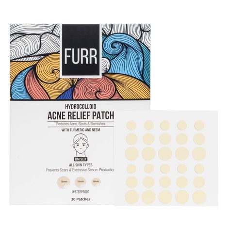 Buy FURR By Pee Safe Hydrocolloid Acne Patch With Turmeric - 30 Patches-Purplle
