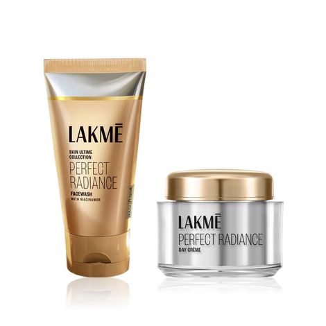 Buy Lakme Perfect Radiance Brightening Face Wash, Illuminated Look, 50 g + Day Cream 50 gm-Purplle