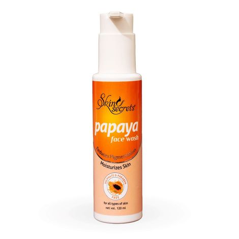 Buy Skin Secrets Papaya Face Wash with Papaya Extract for Blemish Free Skin| Paraben & Sulphate Free| 120 ml-Purplle
