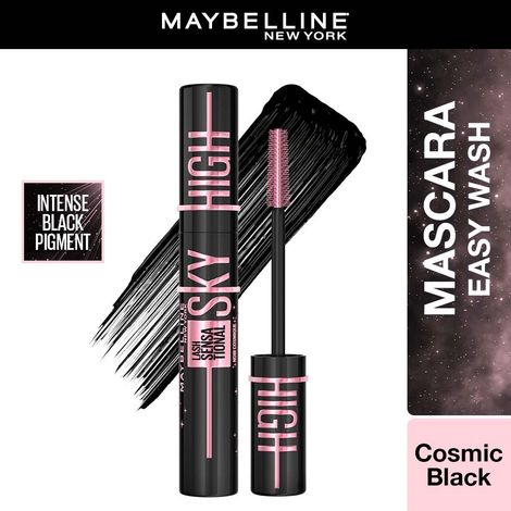 Buy Maybelline Lash Sensational Sky High Easy Wash Mascara, Cosmic Black | Lengthening & Volumizing Mascara, 6 ml-Purplle