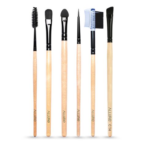 Buy Allure Classic Eye brush Combo Set of 6-Purplle