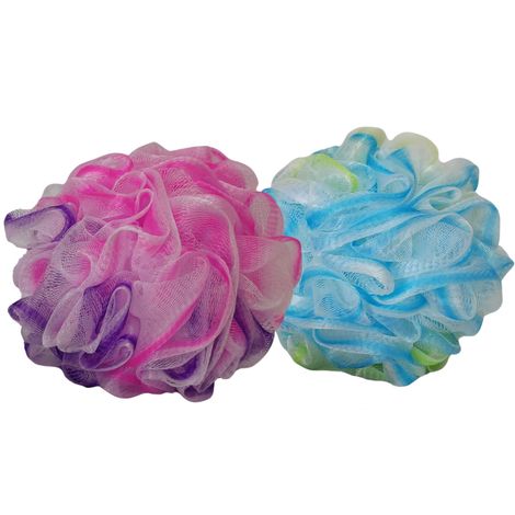 Buy Allure Pack of 2 Luxury Loofah Sponge (Assorted color XL Size Loofah)-Purplle