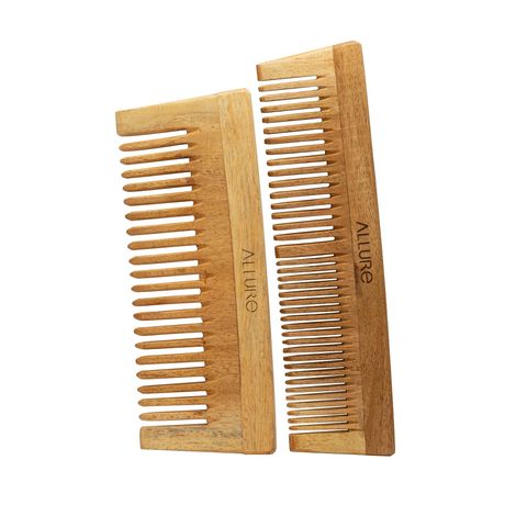 Buy Allure Neem Wood Shampoo and Dual Head Hair Combs (CS-01+CR-01) pack of 2-Purplle