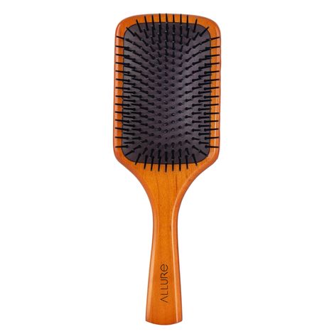 Buy Allure Nylon Bristles Wooden Detangling Hair Brush Large 1 pc-Purplle