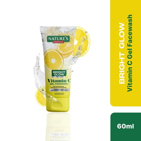 Buy Nature's Essence Vitamin C Gel Face Wash | Infused with Yuzu Lemon & Niacinamide | Eliminates Excess Oil & Dirt | Brightens Skin | Removes Dark Spots, 50 gm-Purplle