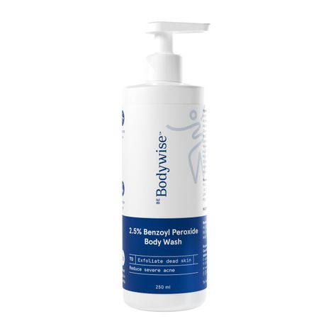 Buy Be Bodywise 2.5% Benzoyl Peroxide Body Wash - 250 ml-Purplle
