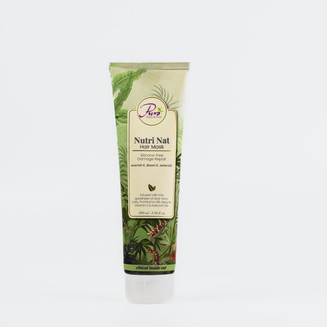 Buy Puro Body & Soul Nutri Nat Lavender Rosemary Hair Repair Mask best for dull and frizzy hair 100 gm-Purplle