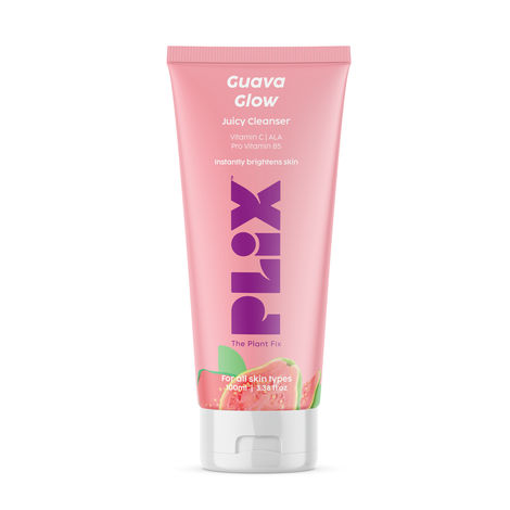 Buy PLIX - THE PLANT FIX Vitamin C Guava Juicy Face Wash For Skin Brightening, With Pro Vitamin B5 For Moisturization & Alpha Lipoic Acid For Glowing Skin | For Women & Men, 100 ml-Purplle