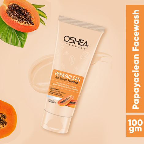 Buy Oshea Herbals Papayaclean Anti Blemish Face Wash 100grams pack of 2-Purplle