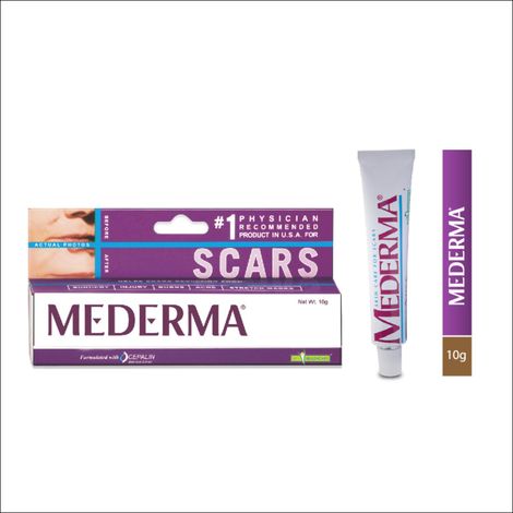 Buy Mederma Reguler Cream for Cut, Burn, Injury & Acne Marks 10 gm-Purplle