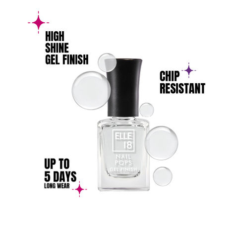 Buy Elle18 Nail Pop Gel Finish -G5 (10 ml)-Purplle