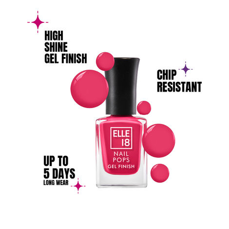 Buy Elle18 Nail Pop Gel Finish G12 (10 ml)-Purplle