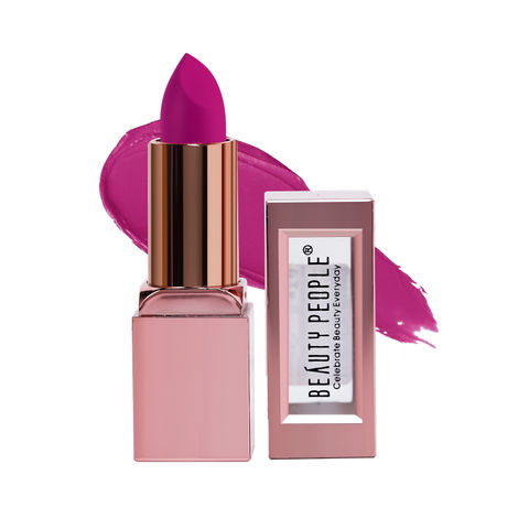 Buy Beauty People Glorified Gold Lipstick | Vitamin-E & Avocado Oil| Matte Finish |12-Hrs Long Stay Lipstick (BP-107, 3.8 gm)-Purplle