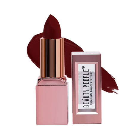 Buy Beauty People Glorified Gold Lipstick|Vitamin-E & Avocado Oil|Matte Finish|12-Hrs Long Stay Lipstick (BP-114, 3.8 gm)-Purplle