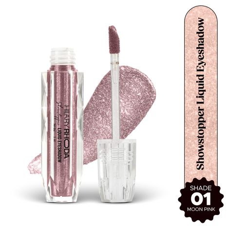 Buy Hilary Rhoda Showstopper Liquid Eyeshadow | Gel-Based Formula | Shimmer Finish | Highly Pigmented | Blends Easily | Create Versatile Looks | 2 ml (Moon Pink - Shade 01)-Purplle