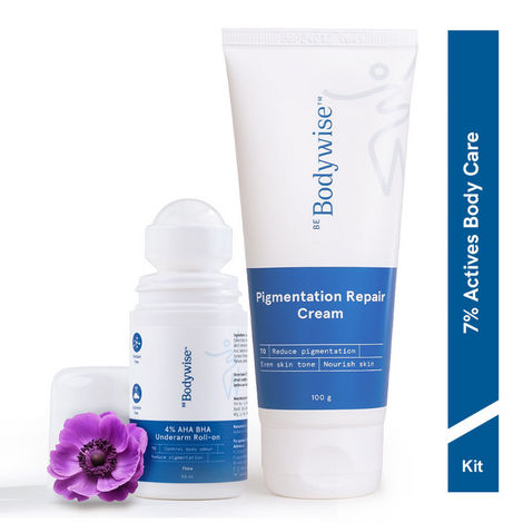Buy Be Bodywise Pigmentation Repair Pack - 4% AHA BHA Underarm Roll On 50 ml & Pigmentation Repair Cream 100 ml, Combo of 2-Purplle