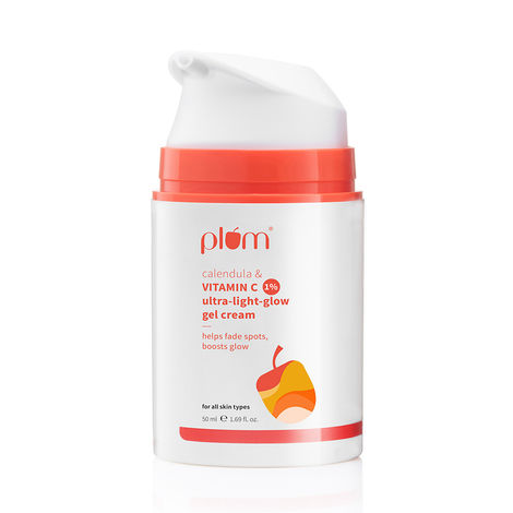Buy Plum 1% Vitamin C Ultra-Light-Glow Gel Cream with Calendula | 50 gm-Purplle