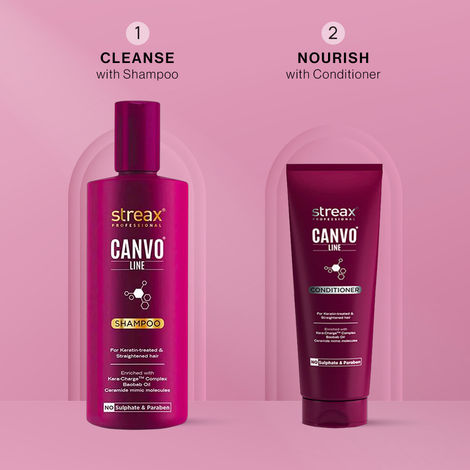 Buy Streax Professional Canvoline Combo (Shampoo+Conditioner) - Combo of 2-Purplle