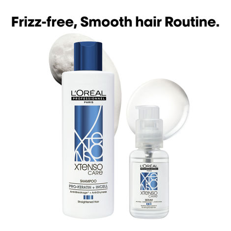 Buy L'Oreal Professionnel Xtenso Care Shampoo + L'Oreal Professionnel Xtenso Care Serum (250 ml + 50 ml)-Purplle