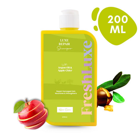 Buy FreshLuxe Repair Shampoo | with Moroccan Argan Oil & Apple Cider | Unisex | 200 ml-Purplle