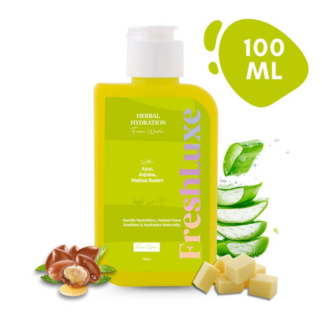 Buy FreshLuxe Herbal Hydration Face Wash | Aloe Vera & Neem | Gentle Cleanse & Deep Moisture | Unisex | Natural | 100 ml-Purplle