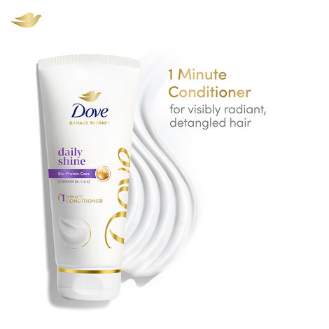 Buy Dove Daily Shine Hair Conditioner with Nutritive Serum for Smooth & Shiny Hair, 175 ml-Purplle