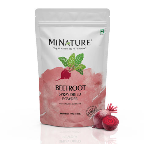 Buy MINATURE Natural Pure Beetroot Powder for Herbal Face Care – Finely Ground Beetroot Powder for DIY Face Packs and Skin Care – 100 gm-Purplle