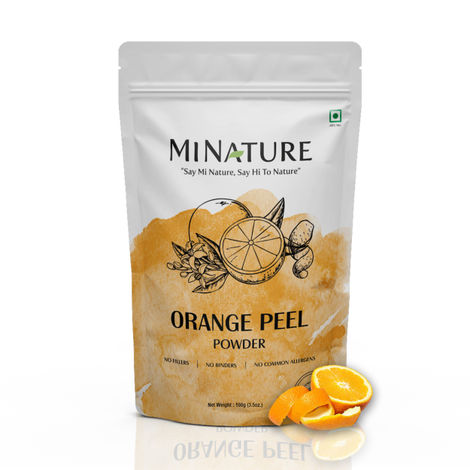 Buy MINATURE Natural Orange Peel Powder – 100 gm Resealable Pack for Gentle Skin Care and DIY Face Masks-Purplle