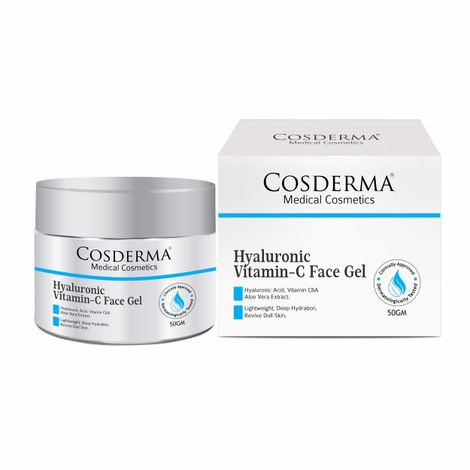 Buy Cosderma Hyaluronic Vitamin-C Face Gel Hydration & Brightening 50 gm-Purplle