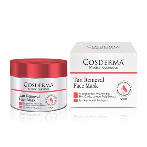 Buy Cosderma Tan Removal Face Mask - Reduce Tan, Acne, Spots & Wrinkles 50 gm-Purplle