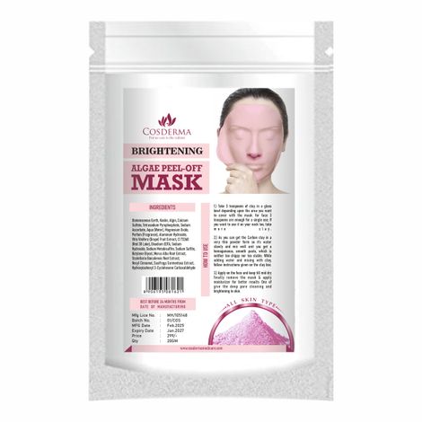 Buy Cosderma Brightening Algae Peel-Off Face Mask - Instant Skin Whitening and Glow 20 gm-Purplle