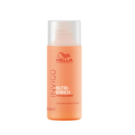 Buy WELLA PROFESSIONALS INVIGO NUTRI ENRICH SHAMPOO For Dry, Frizzy & Damaged Hair With Goji Berry & Vitamin E |50 ml-Purplle