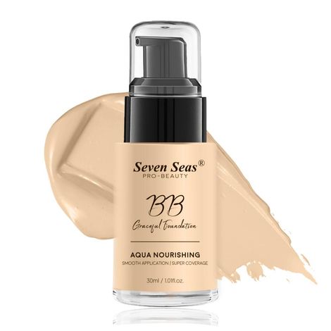 Buy Seven Seas BB Gracefull Foundation - 02 Skin | Full Coverage Blendable Normal to All skin | Lightweight Long Wearing | Matte Liquid Foundation 30 ml-Purplle