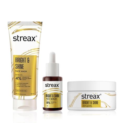 Buy Streax Bright & Shine Combo for all Skin Type Combo of 3-Purplle