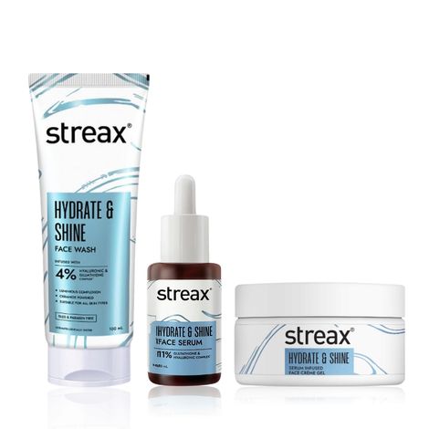 Buy Streax Hydrate & Shine Combo for all Skin Type Combo of 3-Purplle