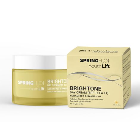 Buy SPRING H2O Youth Lift brightone Day Cream Rebuilds Skin Barrier, Boost Firmness Brightone (50 ml)-Purplle