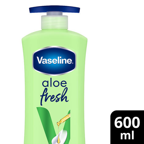 Buy Vaseline Aloe Fresh Body Lotion,24 HR Long Lasting Moisturisation with Aloe Vera extract and Menthol, 600 ml-Purplle