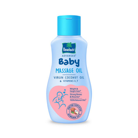 Buy Parachute Advansed Baby Massage Oil for New Born| 100% Virgin Coconut Oil | Clinically Proven for Better Growth| Vitamin E & F| 200 ml-Purplle