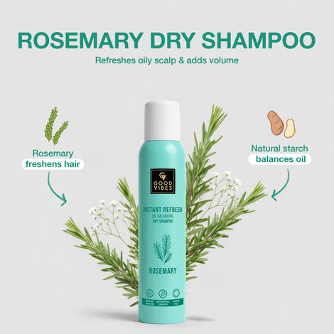 Buy Good Vibes Instant Refresh Oil Balancing Dry Shampoo 200 ml-Purplle